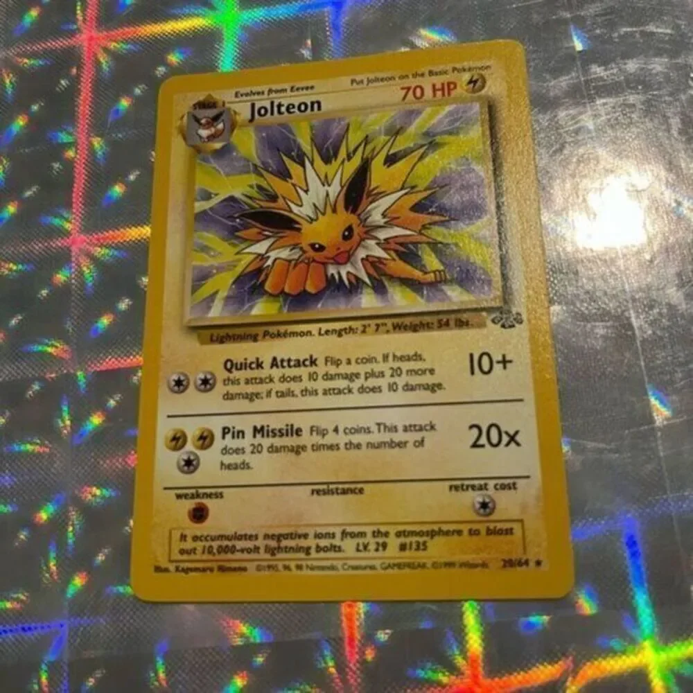 Pokémon Card Jolteon Jungle #20 Regular Unlimited RARE NM